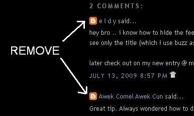 blogger remove comment icon