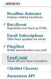 feedburner feed count