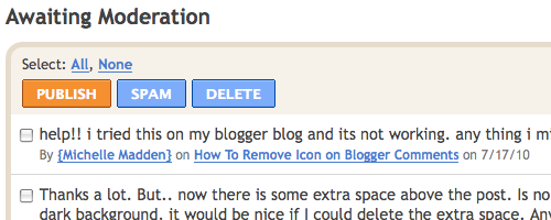 blogger comment awaiting moderation