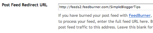 blogger redirect feed