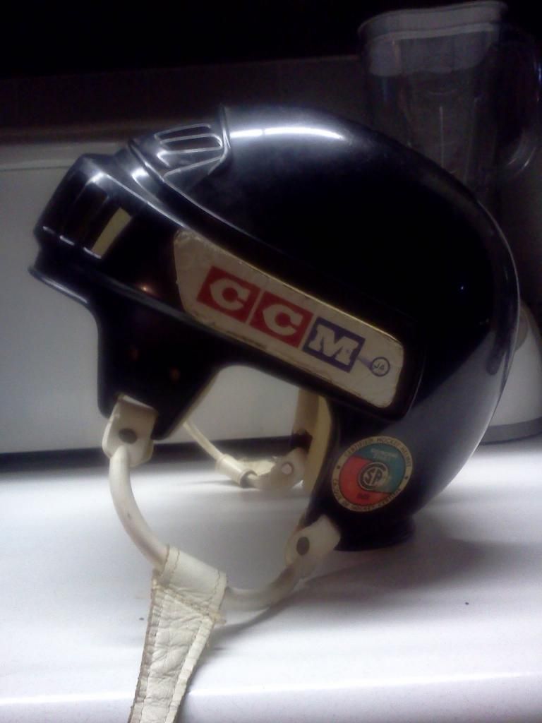 Vintage CCM Helmet with foam side pads Protective Gear For Sale