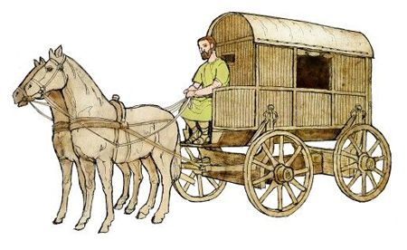vehiculo de la antigua roma