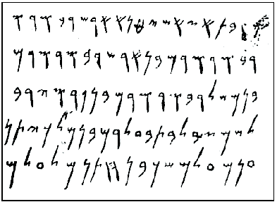 escritura fenicia