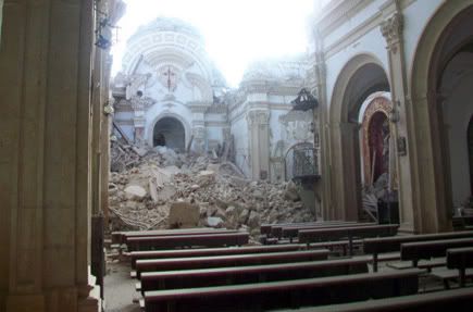 terremoto iglesia de santiago en lorca