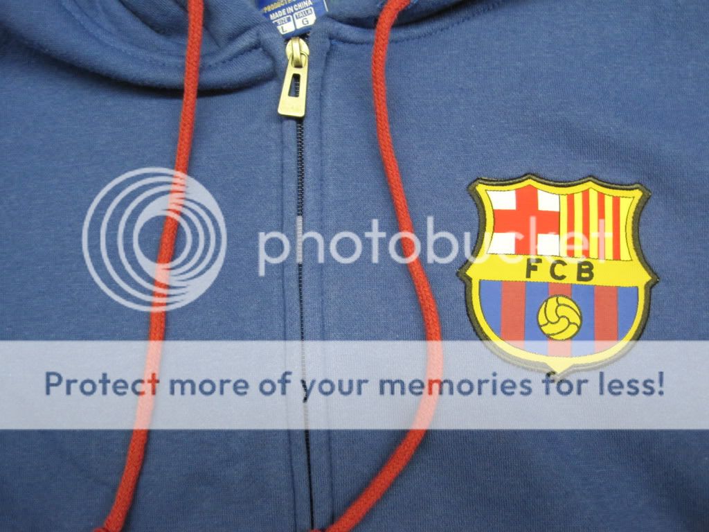 OFFICIALLY LICENSED BARCELONA FC Hooded Zip Up Sweaters Jackets SIZES 