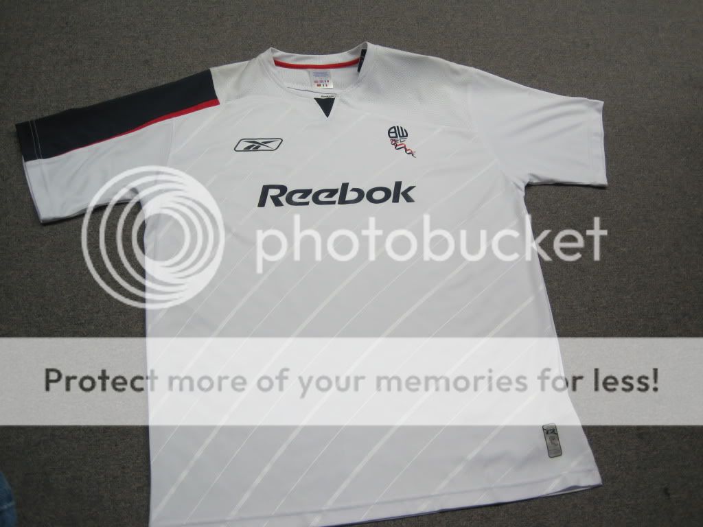 AuthenticReebok BORGHETTI Bolton Wanderers Jersey Size LARGE  