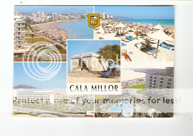 SPAIN Cala Millor MALLORCA Majorca old picture postcard  